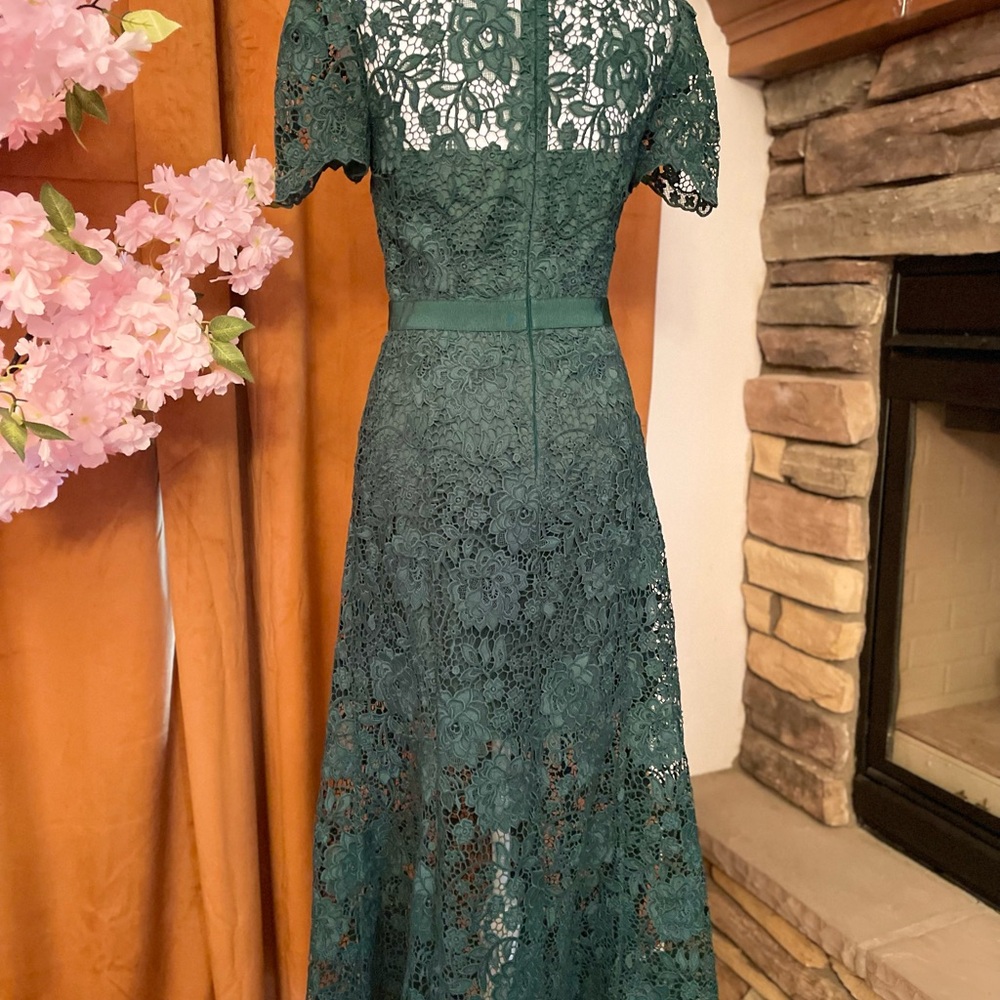 Self-Portrait green Lace Dress - Picture 7 of 12